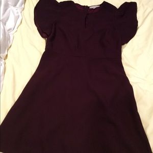 Purple Fluttrr sleeve dress (10)
